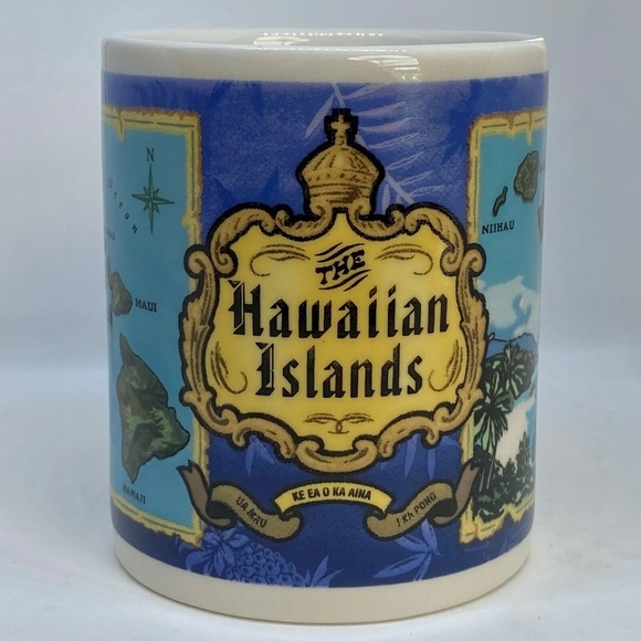Blue Island Chain Hawaiian Mug All Over Print - Picture 1 of 8